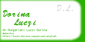 dorina luczi business card